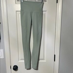 High-Waisted Sage Green Women's Leggings